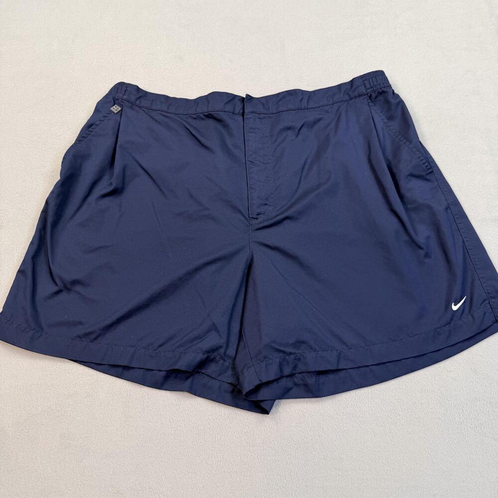 Nike Dri-FIT Shorts Mens 2XL Blue 7 Inseam Running Training Athletic Pockets